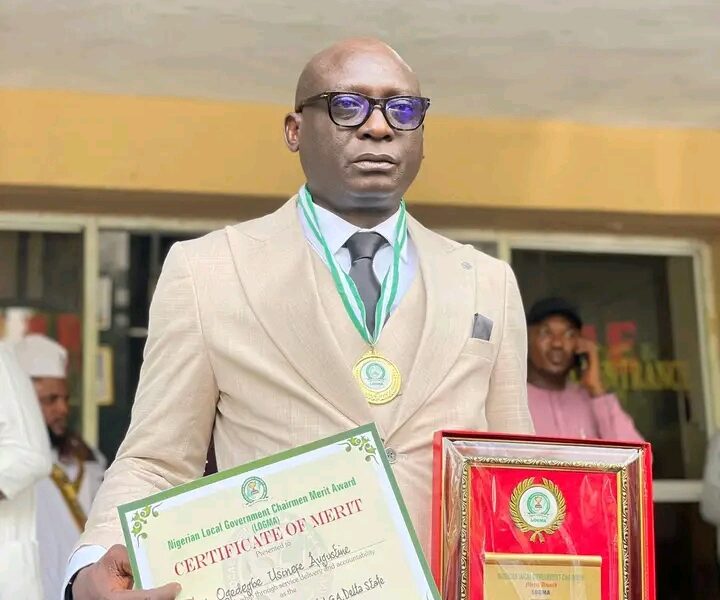 Ethiope East Shines Bright, As Ogedegbe Bags Prestigious Nigerian Local Government Merit Award In Abuja