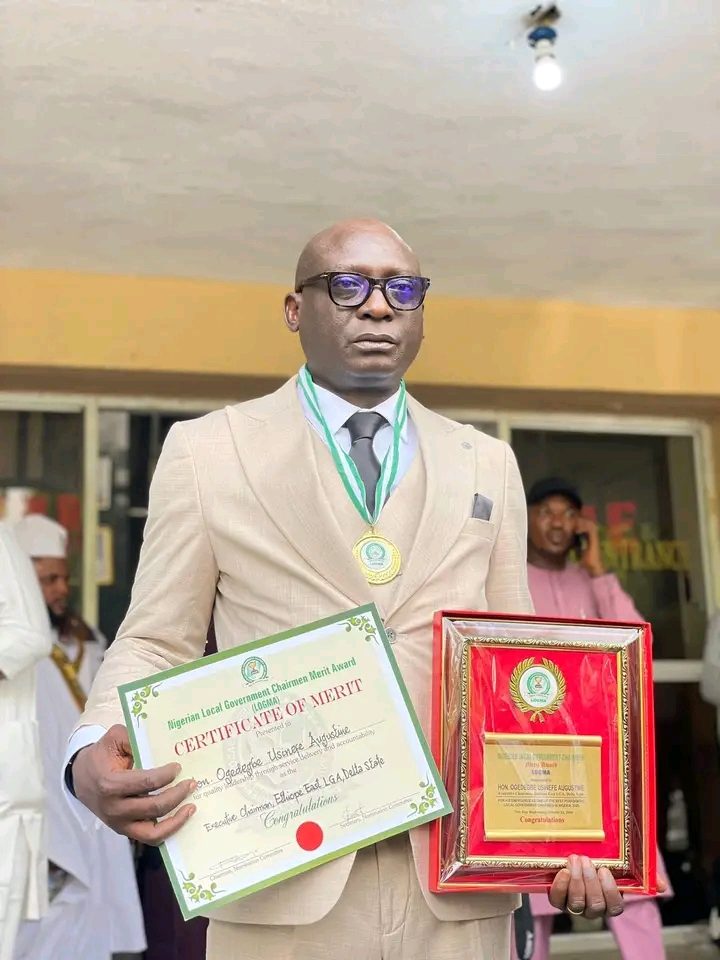 Ethiope East Shines Bright, As Ogedegbe Bags Prestigious Nigerian Local Government Merit Award In Abuja