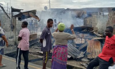 Warri: Fire Razes Two Buildings, As Residents Accuse Fire Service Station Of Inefficiency