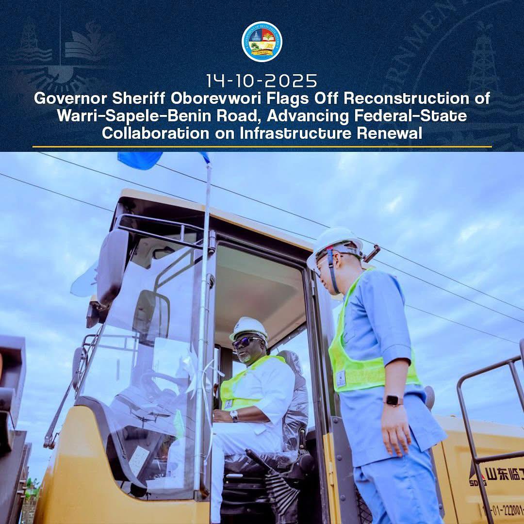 Reconstruction Of Sapele–Benin Road: Comrade Agberen Commends Gov. Oborevwori