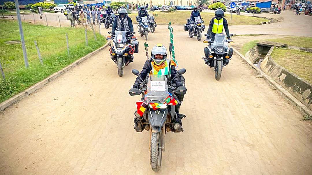 Dafinone Congratulates Akpevwe Ogboru On Historic Solo Motorbike Expedition