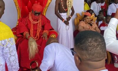 DTHA Deputy Speaker, Akpowowo, Felicitates Ovie Of Udu Kingdom On Presentation Of Staff Of Office