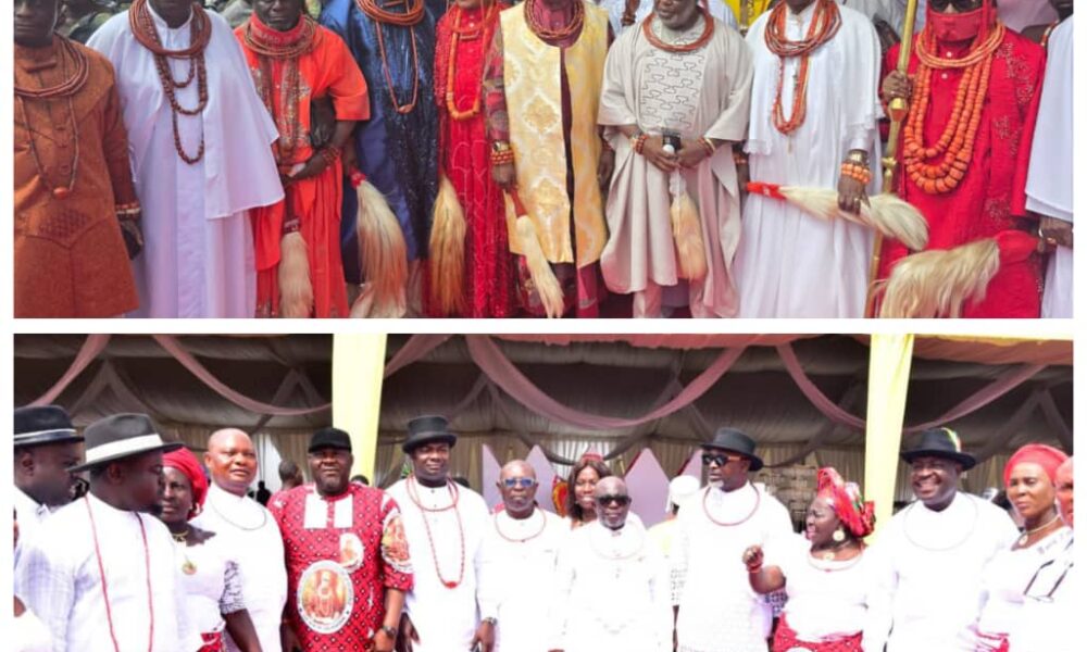 Ughelli South United Forum Celebrates Ovie Of Udu Kingdom On Staff Of Office