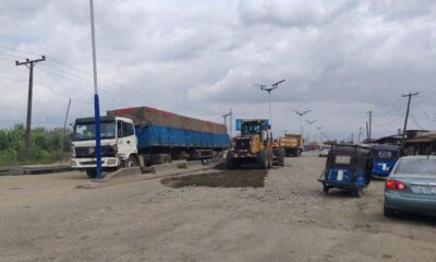 Traffic Gridlock: CCECC Begins Remedial Work On Effurun–Sapele Road