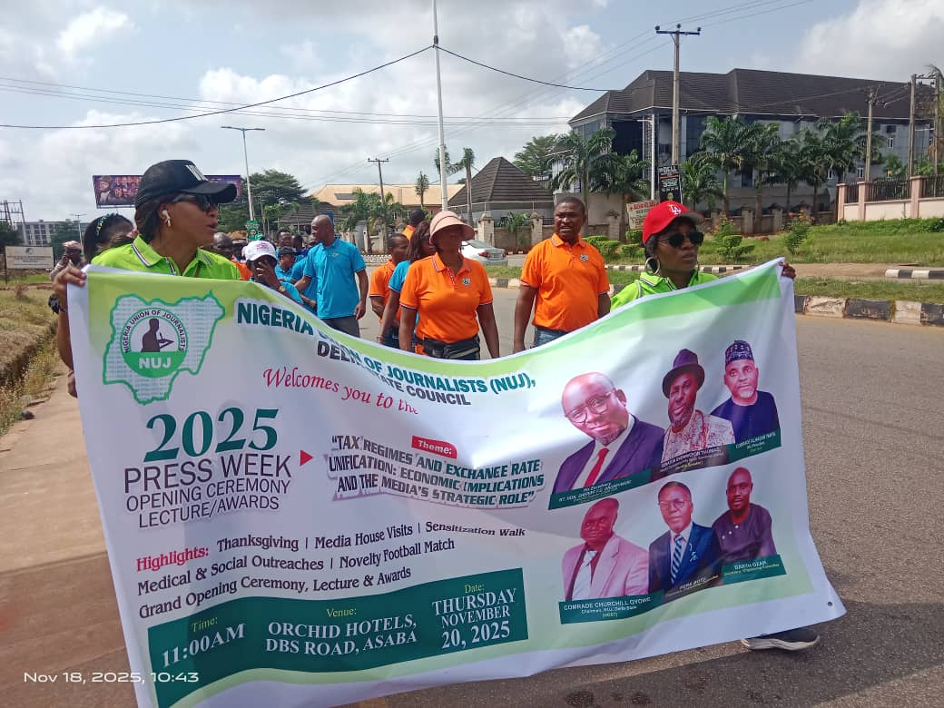 NUJ Delta Press Week: Medical Experts Lead Health Talk, Free Checkup, Sensitisation Walk In Asaba