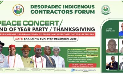 Warri Gears Up For DESOPADEC Indigenous Contractors Forum's Peace Concert To Attract Investors To Delta