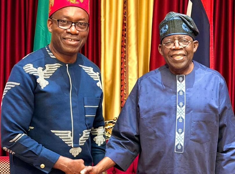 Governor Soludo At The State Villa, Warmly Received By President Tinubu