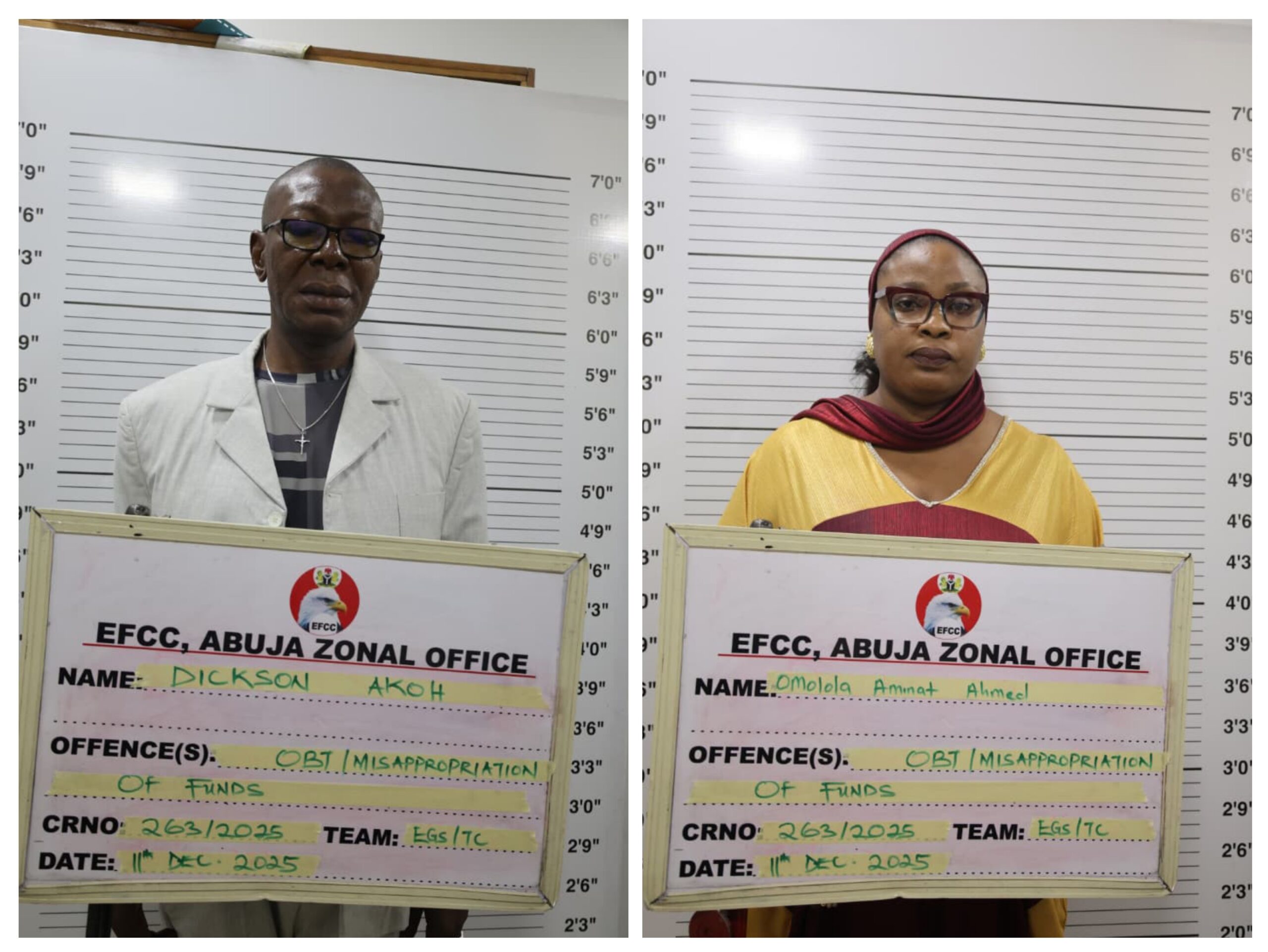 EFCC Arraigns Peace Corps Commandant, Director Of Finance For Alleged N60M