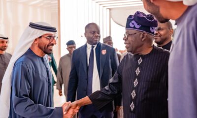 President Tinubu Arrives Abu Dhabi