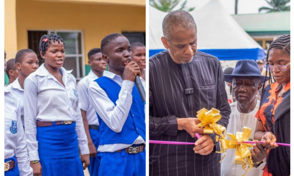 Senator Dafinone Commissions Renovated Classrooms In Ughelli