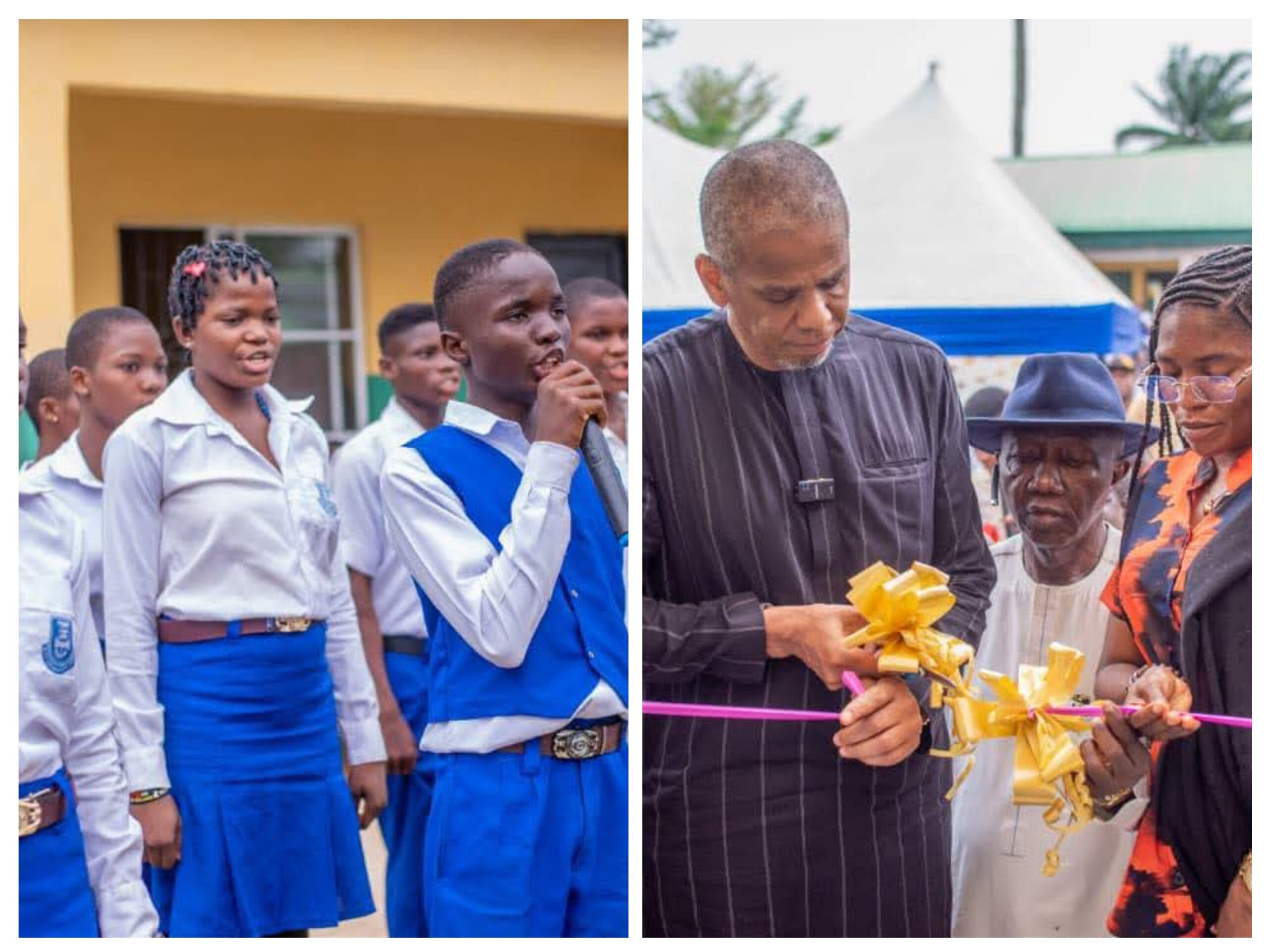 Senator Dafinone Commissions Renovated Classrooms In Ughelli