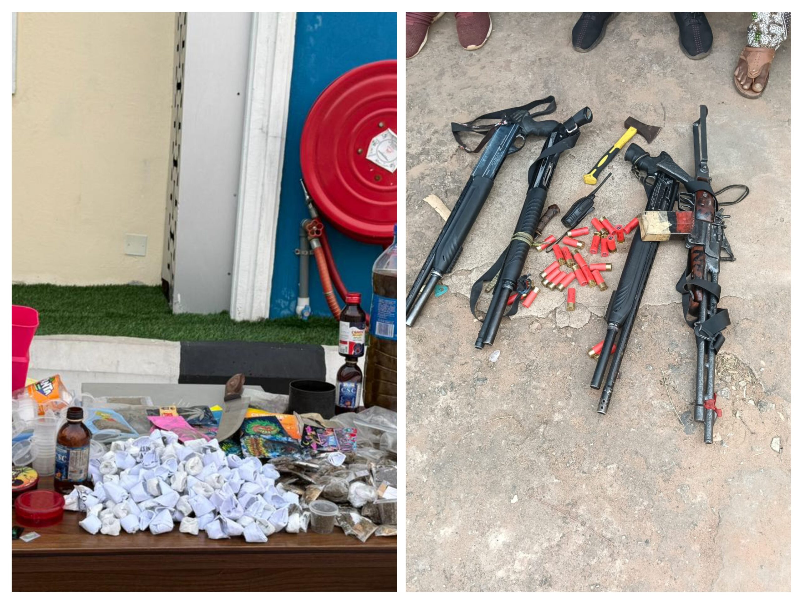 Delta Police Command Intercepts Armed Group In Major Operations, Arrests 12, Recovers 3 Pump-Action Guns, Others