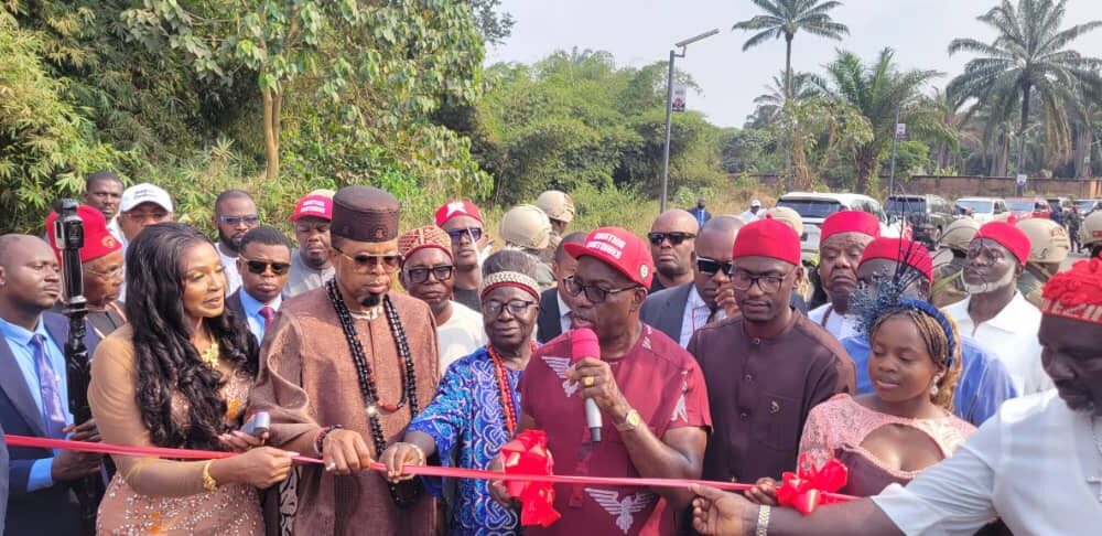 Gov. Soludo Preaches Public-Private-Community Partnership, Commissions 5Km Road