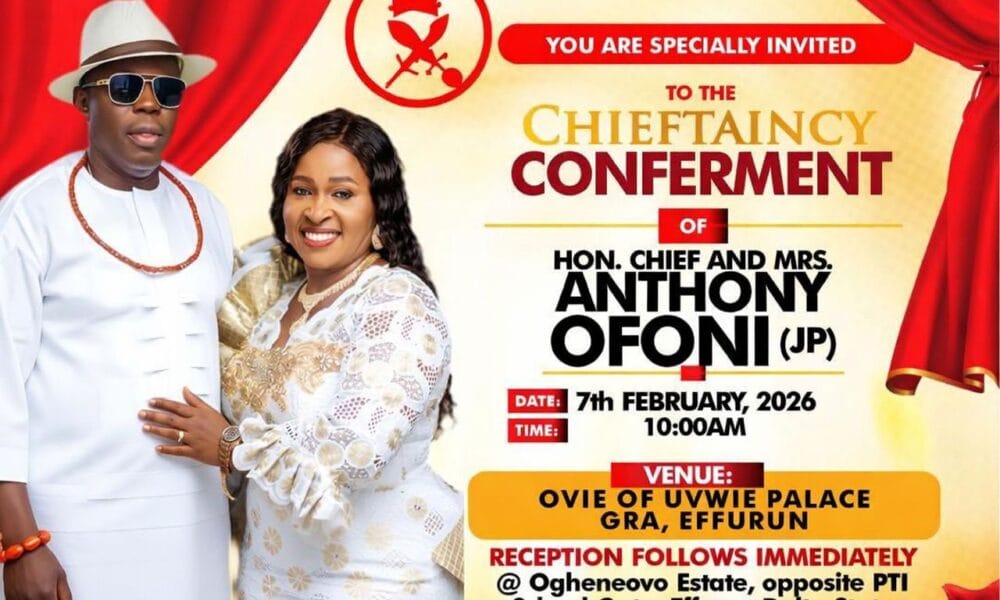 Uvwie Love Brothers Congratulate Ofoni, Wife On Chieftaincy Conferment
