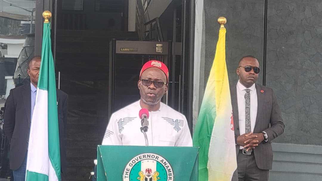 Governor Soludo Speaks To The Media, Remains Firm On Onitsha Main Market One-Week Shutdown