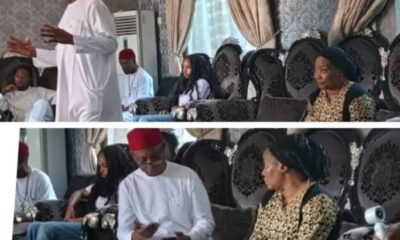 Senator Ned Nwoko Pays Condolence Visit To Family Of Late Senator Peter Nwaoboshi