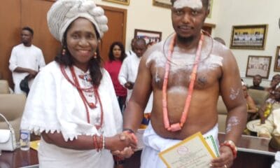 Uvwie Monarch Confers Chieftaincy Titles On Christopher Agbatutu, Younger Brother