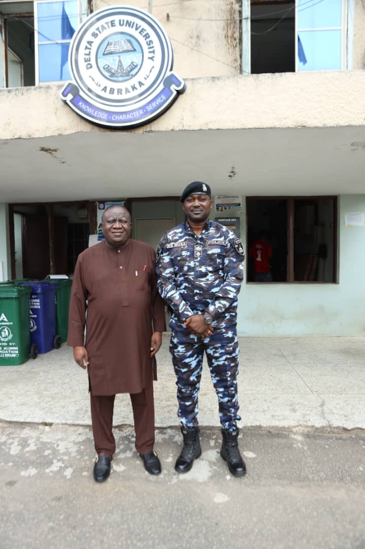 Abraka DPO Visits DELSU, As VC Seeks More Cooperation To Fight Crime In Abraka