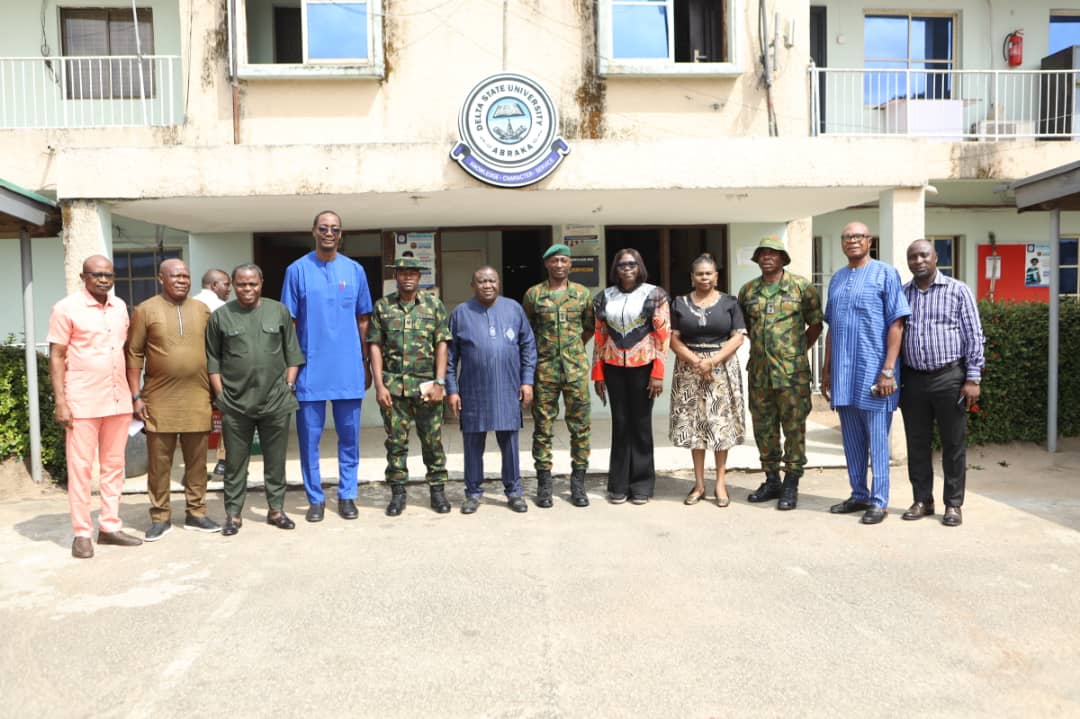 VC Hails Nigerian Army For Their Sacrifice As 181 Battalion Commander Visits DELSU