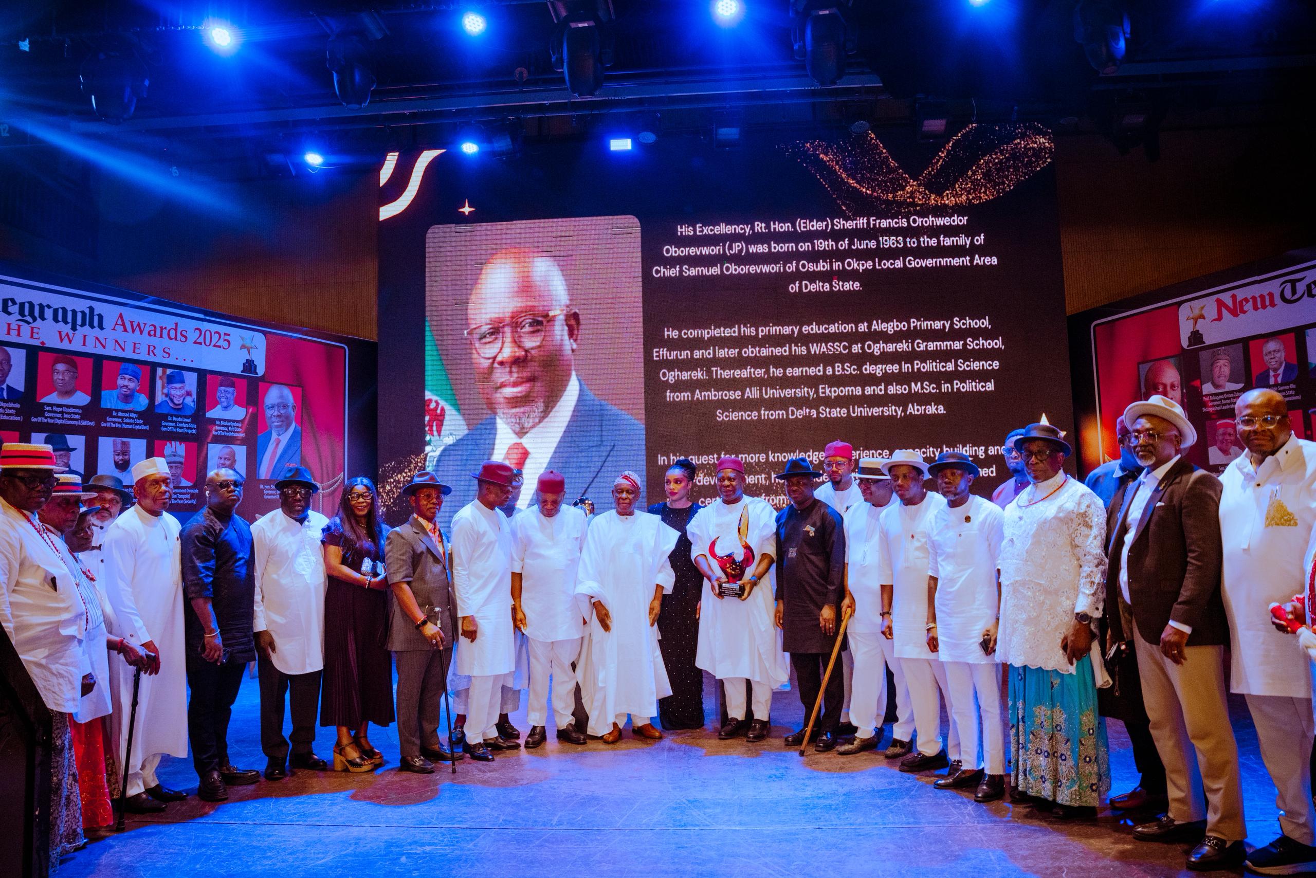 Oborevwori Wins Overall New Telegraph Governor Of The Year 2025 Award