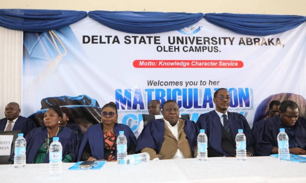 DELSU Holds Matriculation Ceremony For Law, Engineering Students At Oleh Campus