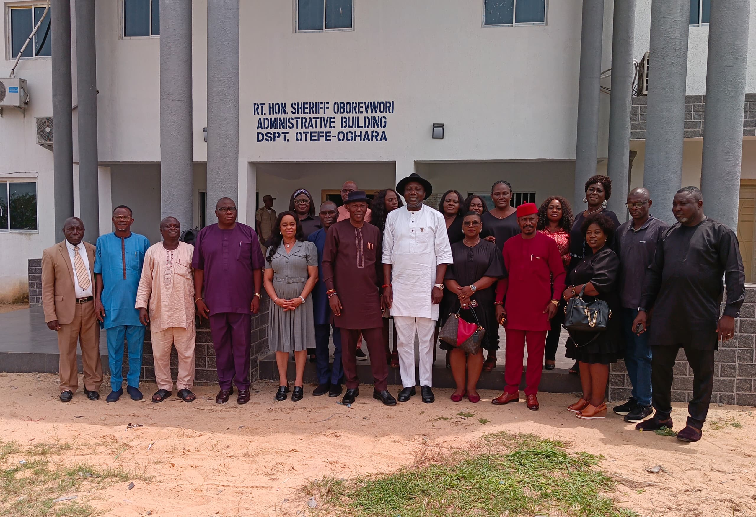 DTSG Commends Oghara Poly Rector For Naming Building After Governor Oborevwori