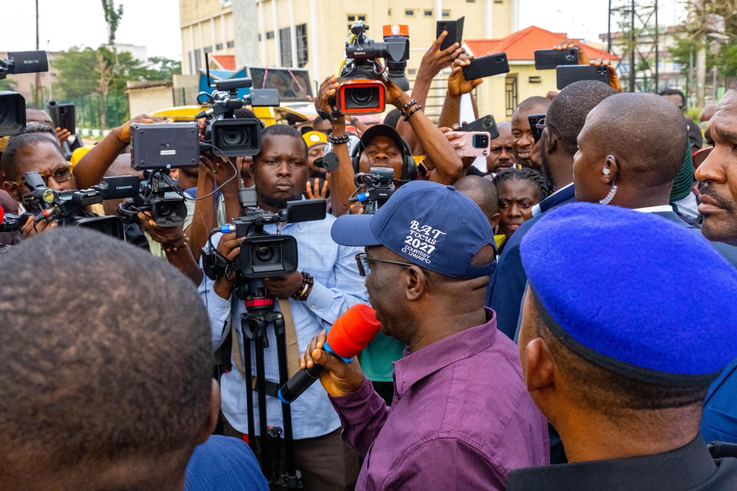 Okpebholo Joins Protest Against BEDC Oppressions