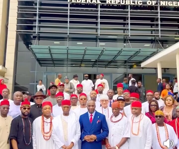 Traditional Rulers, Political Stakeholders, Others From Delta North Visit Senator Nwoko, Reaffirm Support For Anioma State Creation