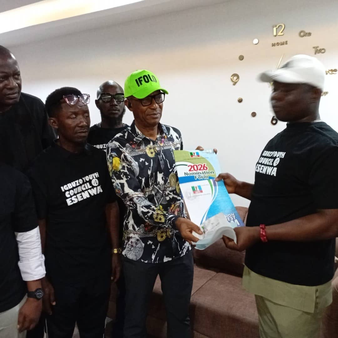Igbuzo Youth Council Purchases APC Nomination Form For Hon. Frank Esenwah