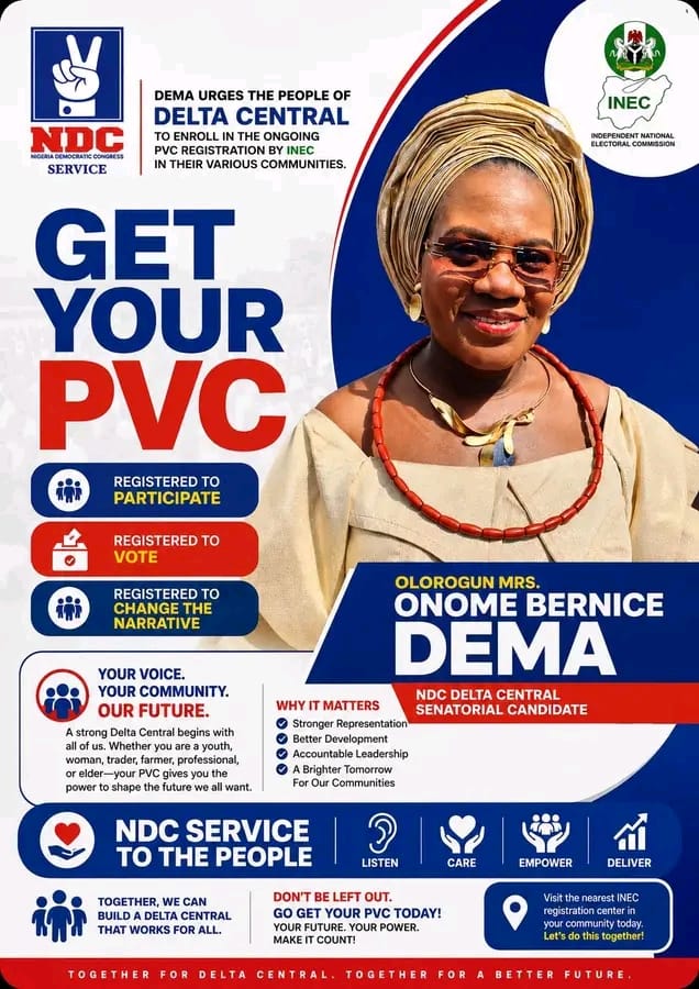 Dema Urges Delta Central Residents To Participate In Ongoing PVC Registration Exercise