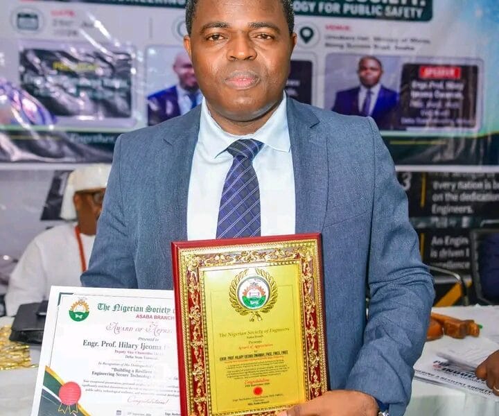 DELSU DVC Bags NSE Excellence Award, Calls For Technology-Driven Public Safety