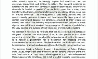 NBA Raises Alarm Over Stringent Bail Conditions, Says Practice Undermines Justice