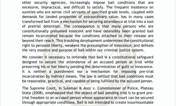 NBA Raises Alarm Over Stringent Bail Conditions, Says Practice Undermines Justice
