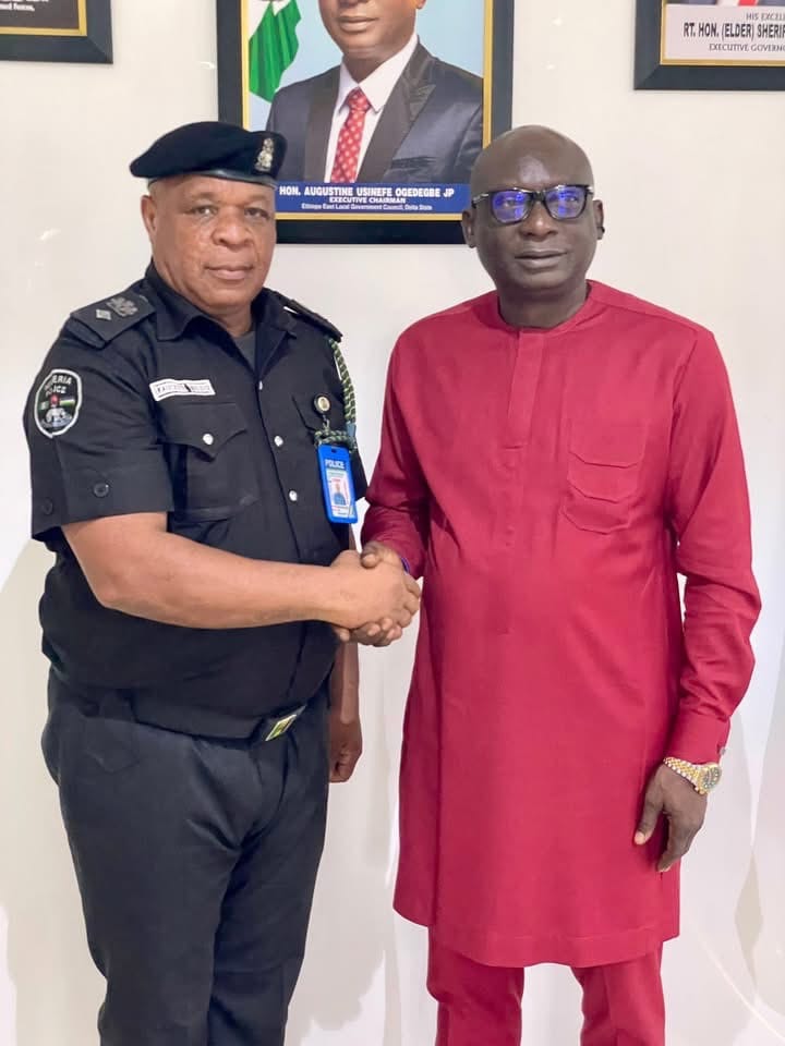 Ogedegbe Receives New DPO Of Isiokolo Divisional Police Headquarters On Courtesy Visit