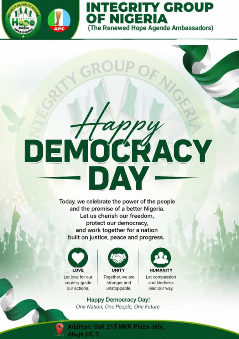 Democracy Day 2026: Dr. Oke Urges Nigerians To Prioritise Love, Unity, Humanity Over Politics