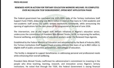 FG Disburses N13Bn Interest-Free Loans To 7,450 Tertiary Workers, Opens New Application