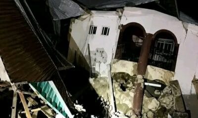 Panic As Students' Hostel Near Federal Polytechnic Oko Collapses