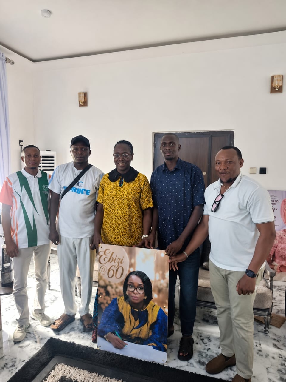 Ebizi Brown At 60: Media Team Presents Portrait To Lawmaker