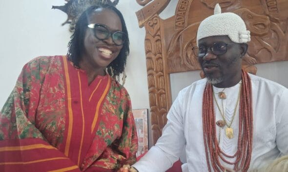 Bayelsa West: Chief Brown, Other APC Candidates Visit Adagbabiri Monarch, Seek Royal Blessings Ahead Of Bayelsa Polls