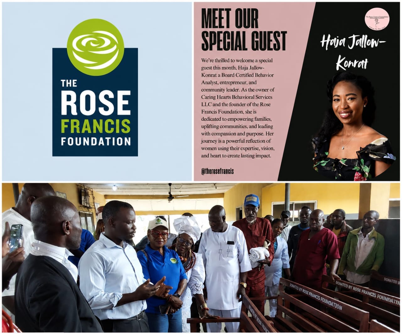Abraka General Hospital Receives Benches From U.S.-Based Rose Francis Foundation