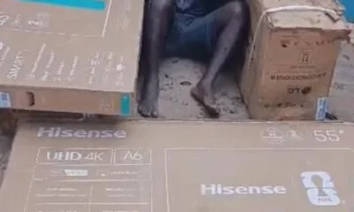 Abraka: Suspected Burglar Arrested With Stolen Plasmas, Air Conditioners After Failed Escape