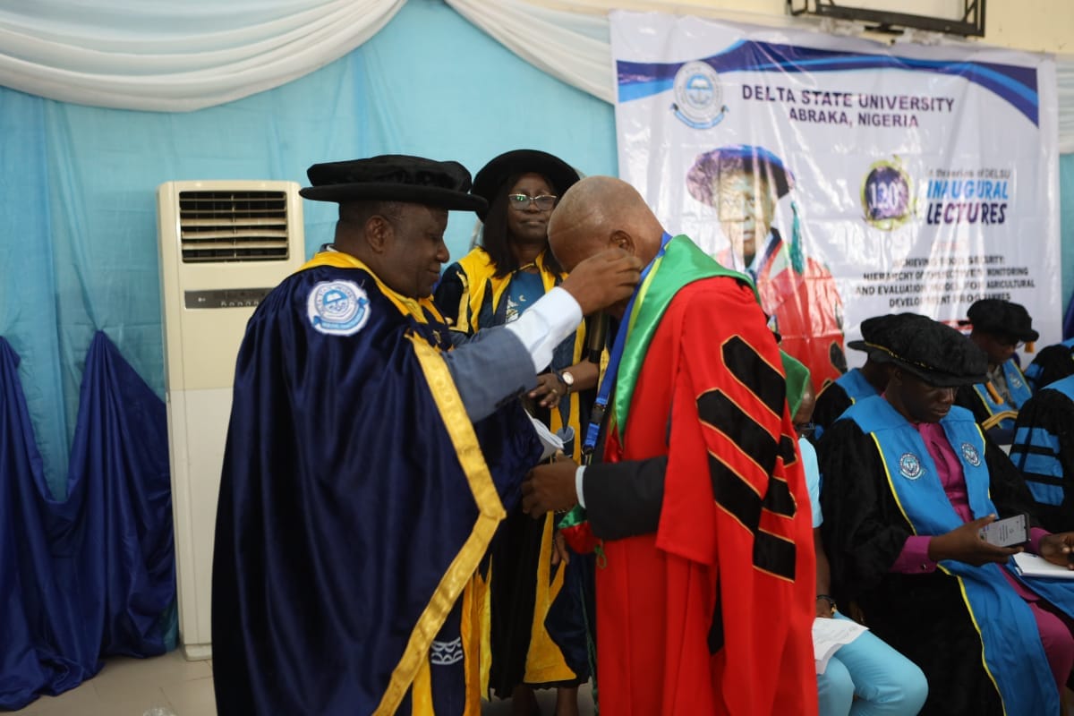 DELSU Holds 120th Inaugural Lecture, VC Commends Lecturer's Proposed Model For Achieving Food Security In Nigeria