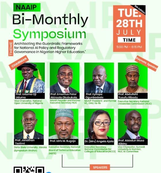 NAAIP 5th Symposium Rallies NUC, NBTE, NCCE To Architect Unified Academic Guardrails For Ai Integration In Tertiary Institutions