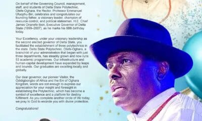 Ibori at 68: DESPO Hails Founding Father