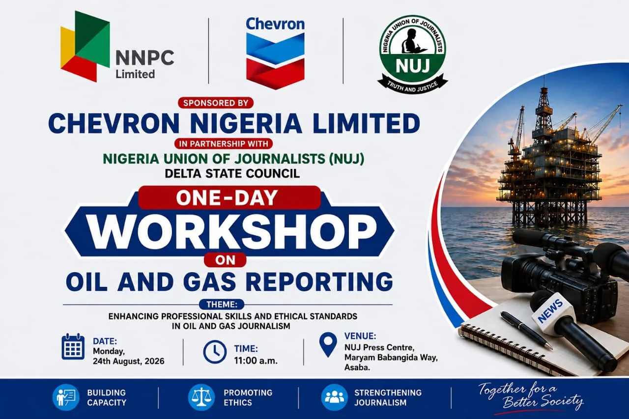 Chevron, NUJ Delta To Train 55 Journalists On Oil, Gas Reporting