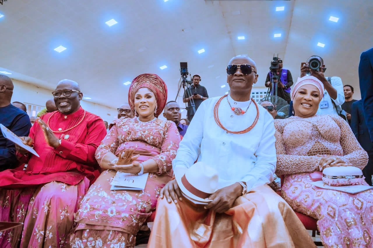 Governors, Top Government Functionaries, Traditional Rulers, Others Storm Asaba As Oborevwori’s Son, Innocent, Weds Tobore