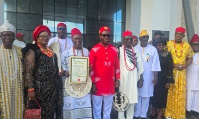 Soludo Presents Certificates Of Recognition To Nsugbe, Adazi-Nnukwu Monarchs As Anambra Moves To Overhaul Community Governance