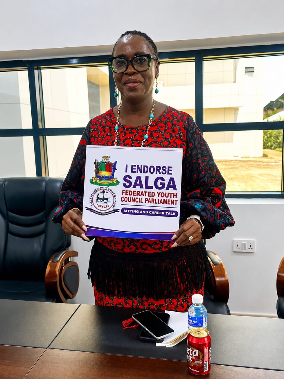 Hon. Ebizi Pledges Support For SALGA Federated Youth Council Parliament Sitting And Career Talk