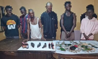 Police Arrest Eight In Abraka, Recover Three Locally Made Pistols, Illicit Drugs