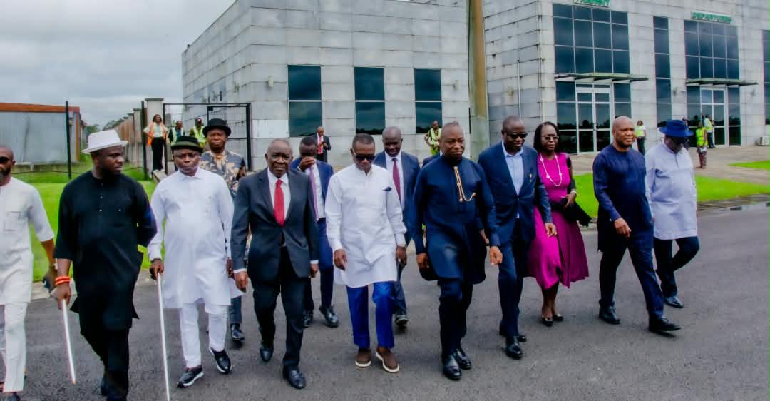 PHOTO NEWS: Ebizi Brown Hails Diri On Azikel Refinery, As Obasanjo Inaugurates Crude Distillation Unit